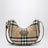 Borsa a tracolla Horseshoe in nylon trapuntato motivo Check