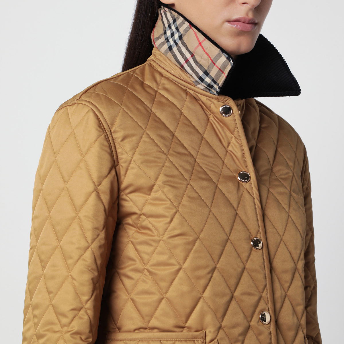 Veste matelassée couleur camel