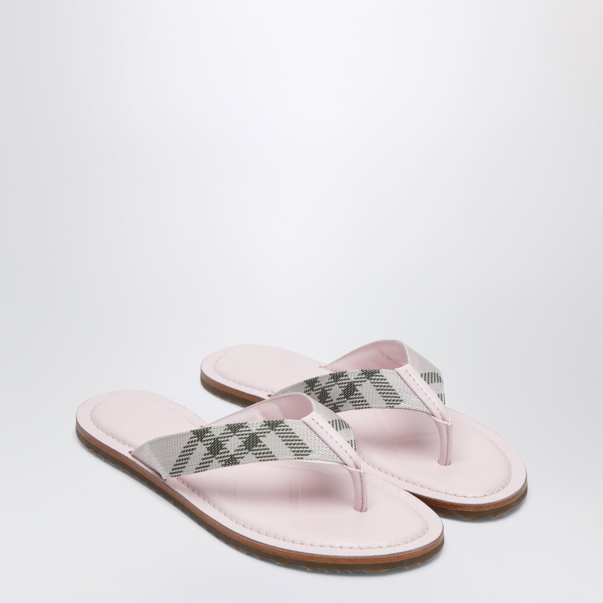 Pink Pavilion sandals with Check pattern