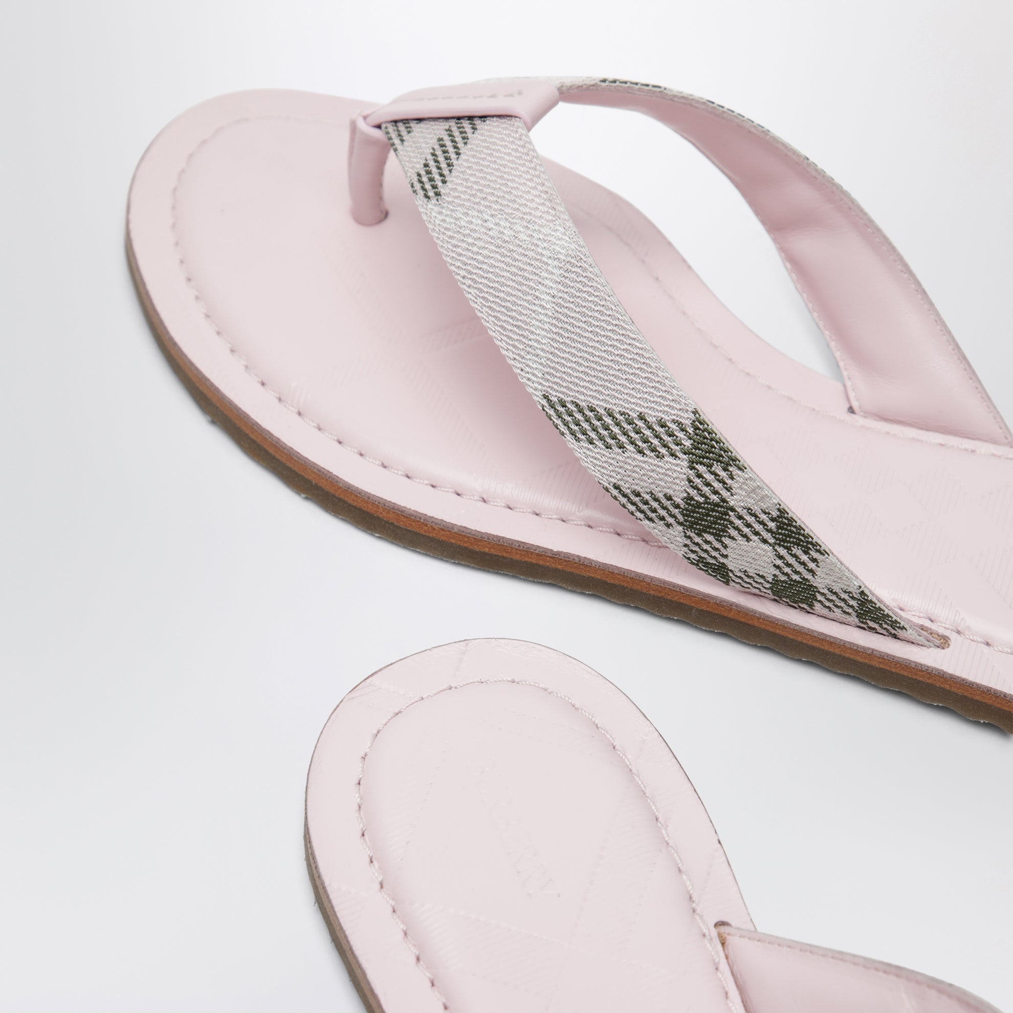Pink Pavilion sandals with Check pattern