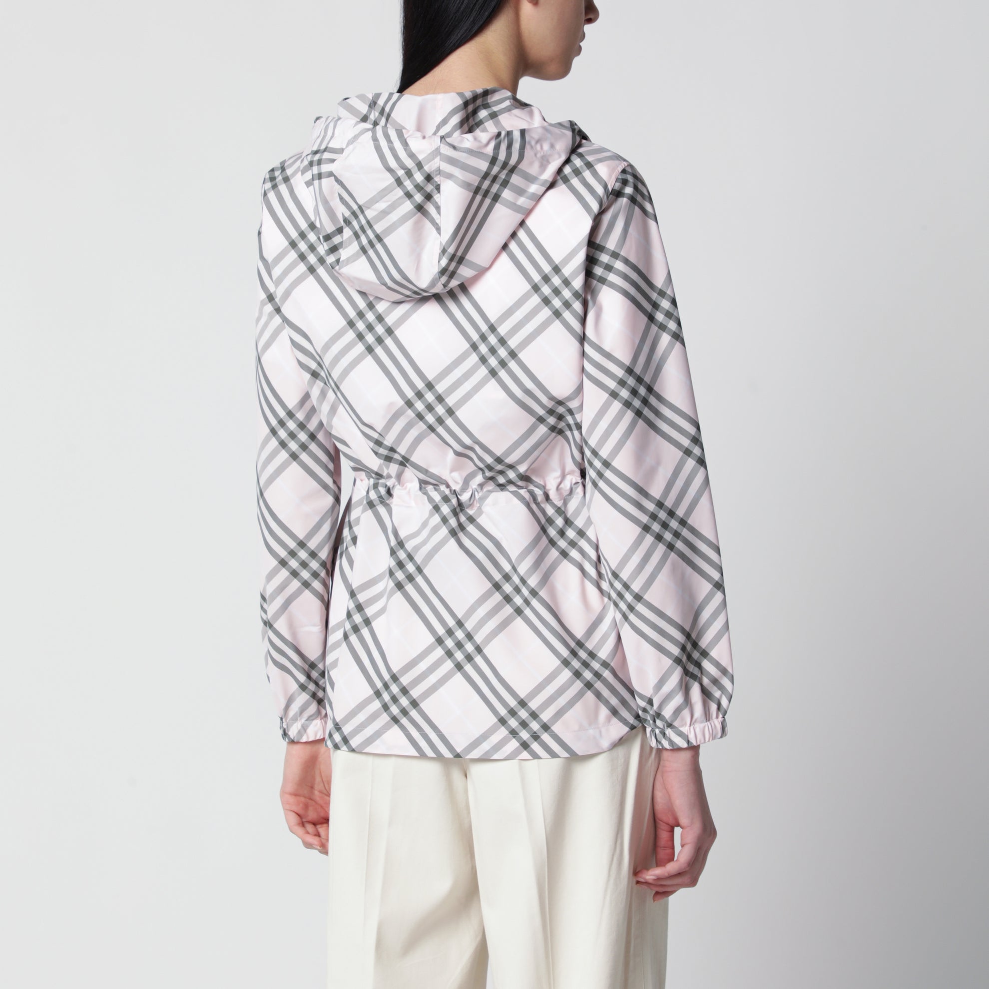 Veste Whitstable rose clair à motif Check