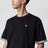 Cotton jersey T-shirt with Check trim in black