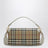 Borsa a tracolla Note con stampa Check beige