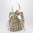 Mini borsa a secchiello motivo Check