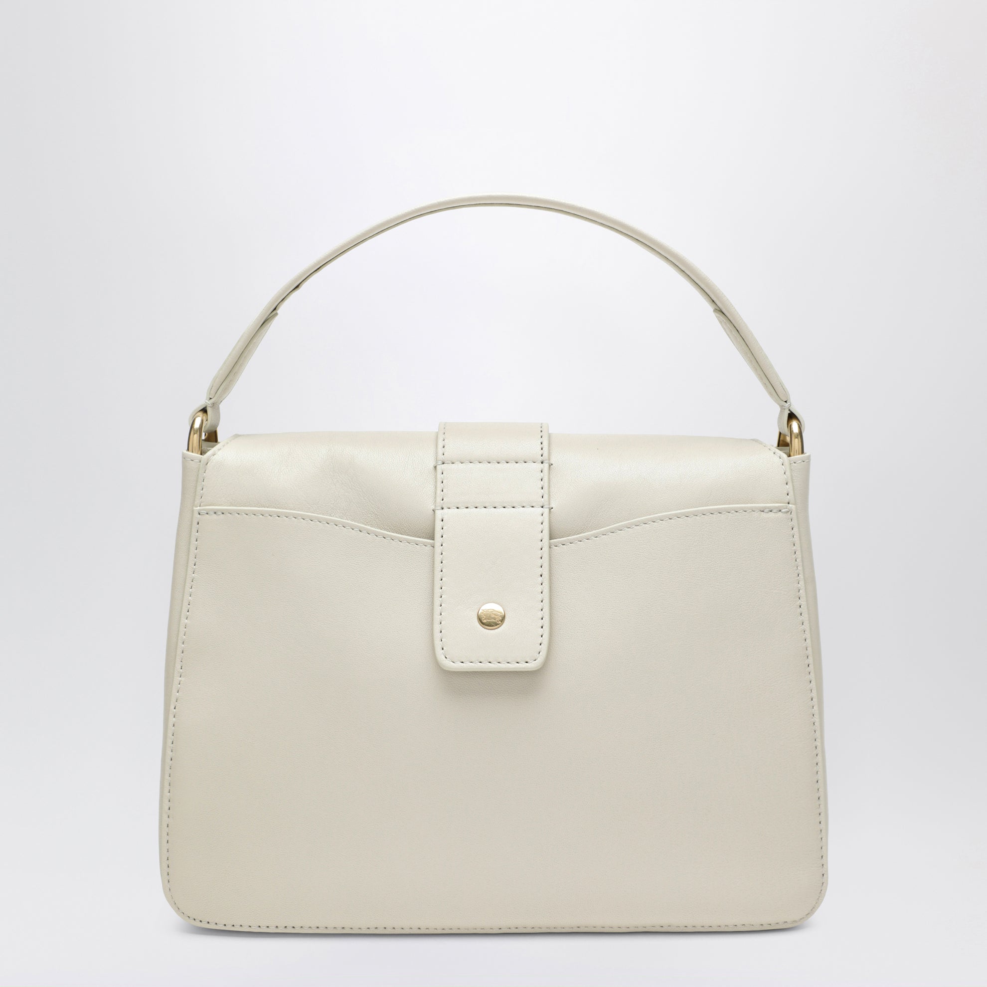 Kleine Rider Schultertasche aus Leder in Beige