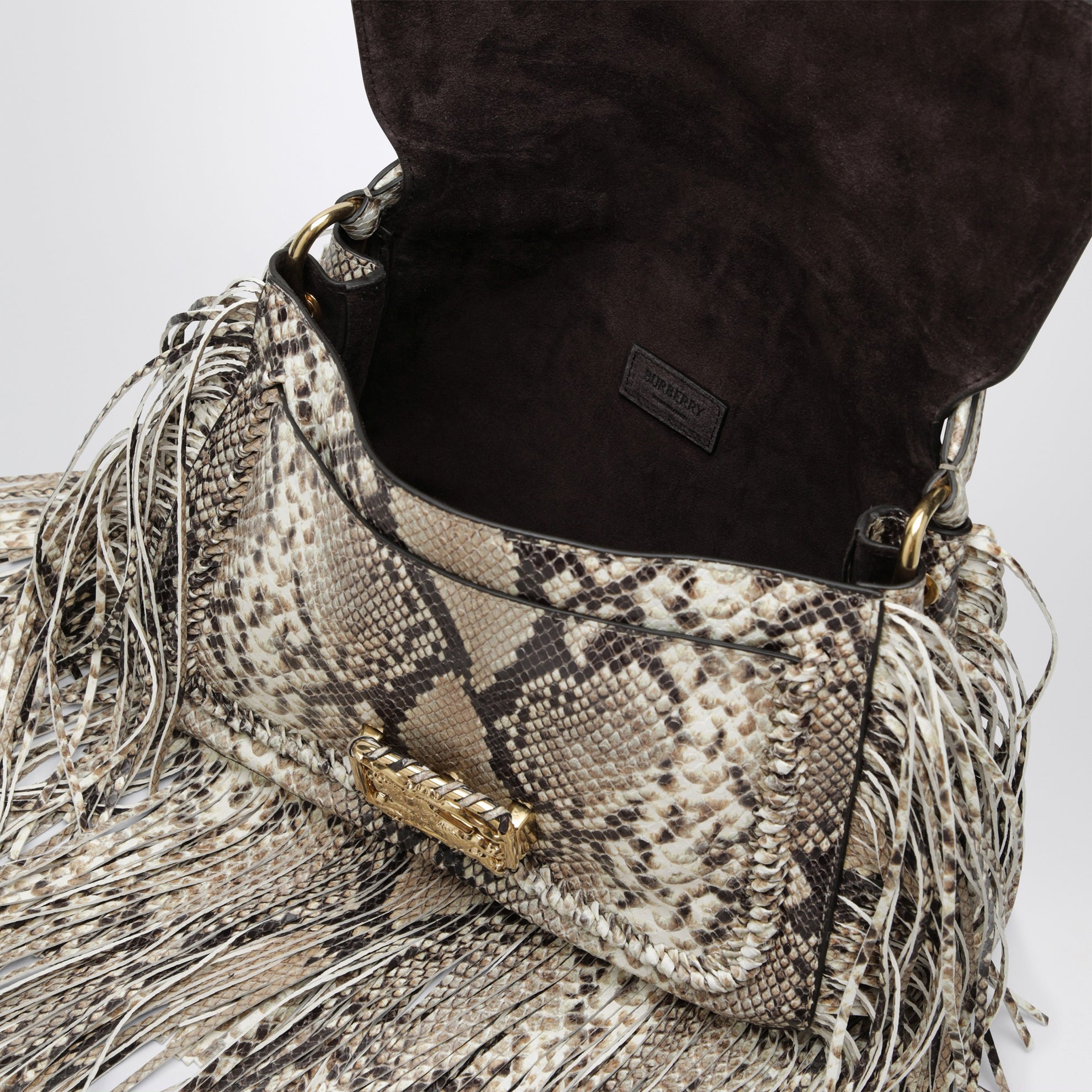 Borsa a spalla Rider piccola in pelle stampata