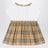 Robe et bloomer en coton avec nœud Check