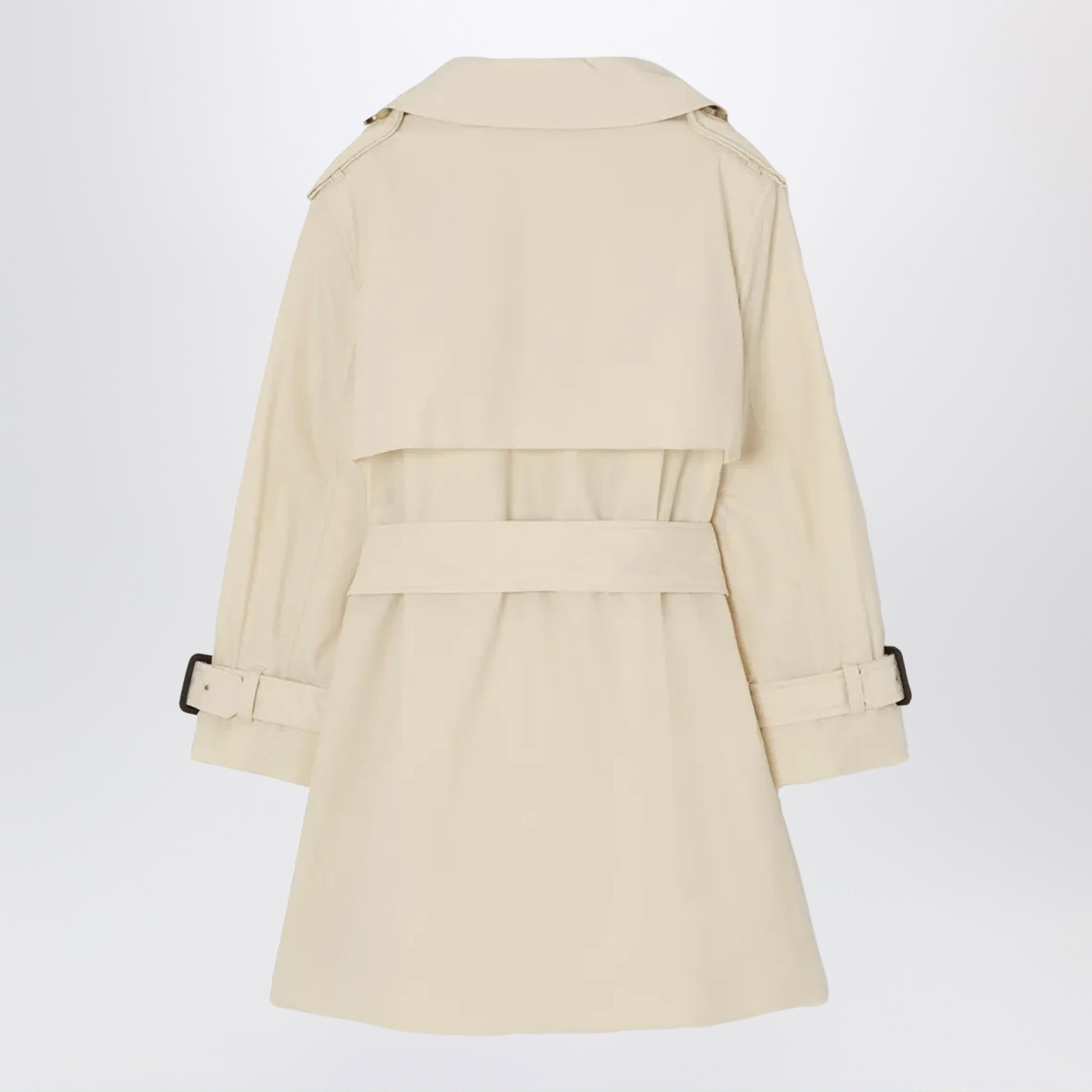 Trench in nylon stretch beige