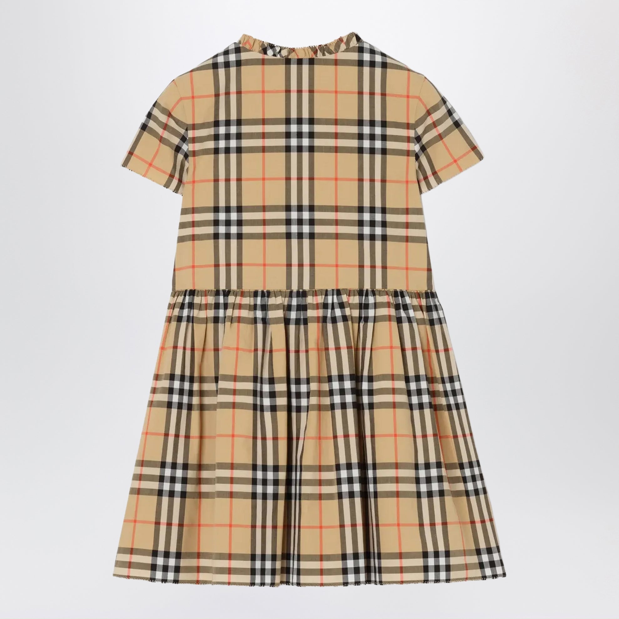 Kleid aus Baumwolle mit Check-Muster