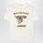 Elfenbeinfarbenes T-Shirt mit Logoprint