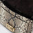 Borsa Rider piccola in pelle stampa pitone marrone