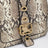 Borsa Rider piccola in pelle stampa pitone marrone