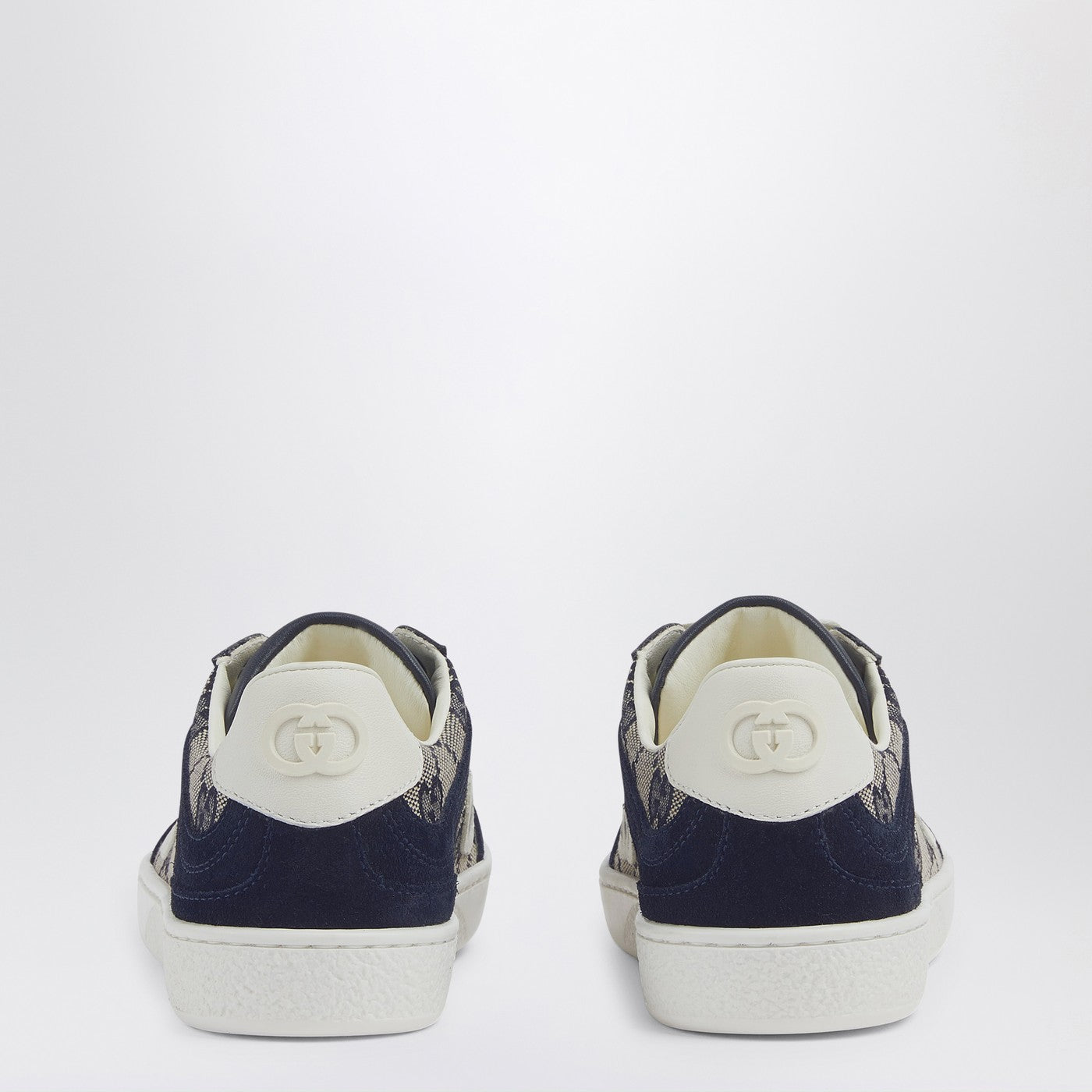 G74 Sneakers in beige and blue GG fabric