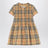 Kleid aus Baumwolle mit Check-Muster