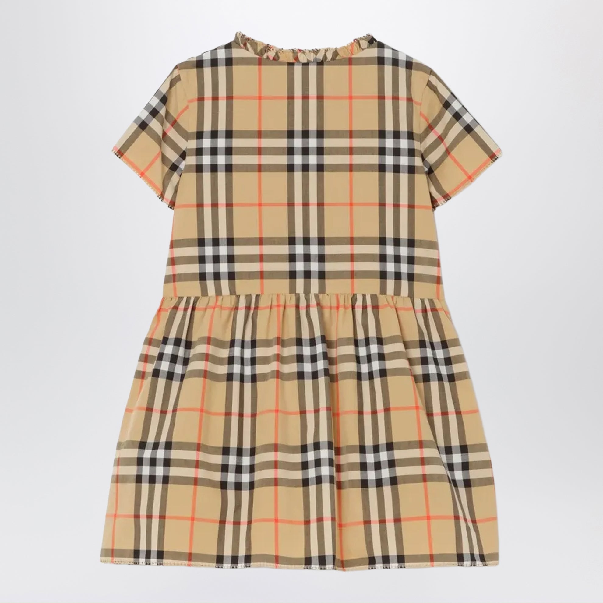 Kleid aus Baumwolle mit Check-Muster