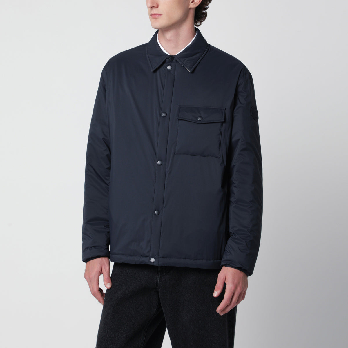 Navy blue Dalewood shirt jacket in nylon