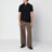 Polo slim noir en coton piqué