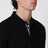 Polo slim noir en coton piqué