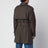 Trench Leadenham medio in gabardine marrone