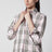 Rosa Hemd mit Check-Muster aus Baumwolle