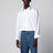Chemise en popeline de coton à liserés Check blanche