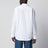 Camicia classica in popeline di cotone bianco ottico