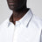 Camicia classica in popeline di cotone bianco ottico