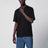 T-shirt in cotone con profili Check nera
