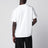 Cotton T-shirt with Check trim in Chalk