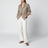 Camicia in cotone beige motivo Check