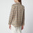 Camicia in cotone beige motivo Check