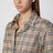 Camicia in cotone beige motivo Check