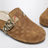 Urchin clog in shearling Check jute