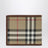 Portefeuille à deux volets beige à motif Check