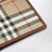 Portefeuille à deux volets beige à motif Check