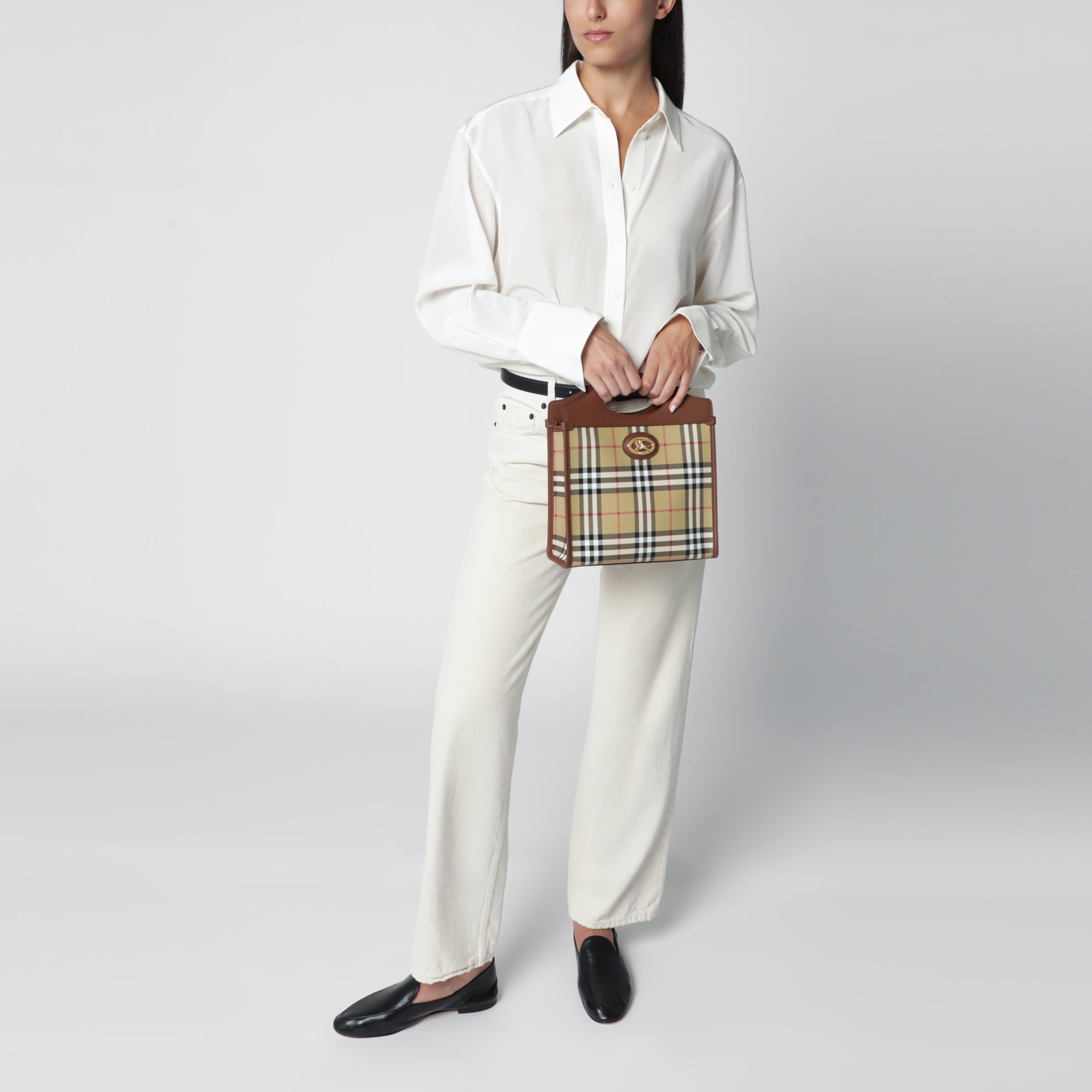 Borsa Pocket Mini Archive beige