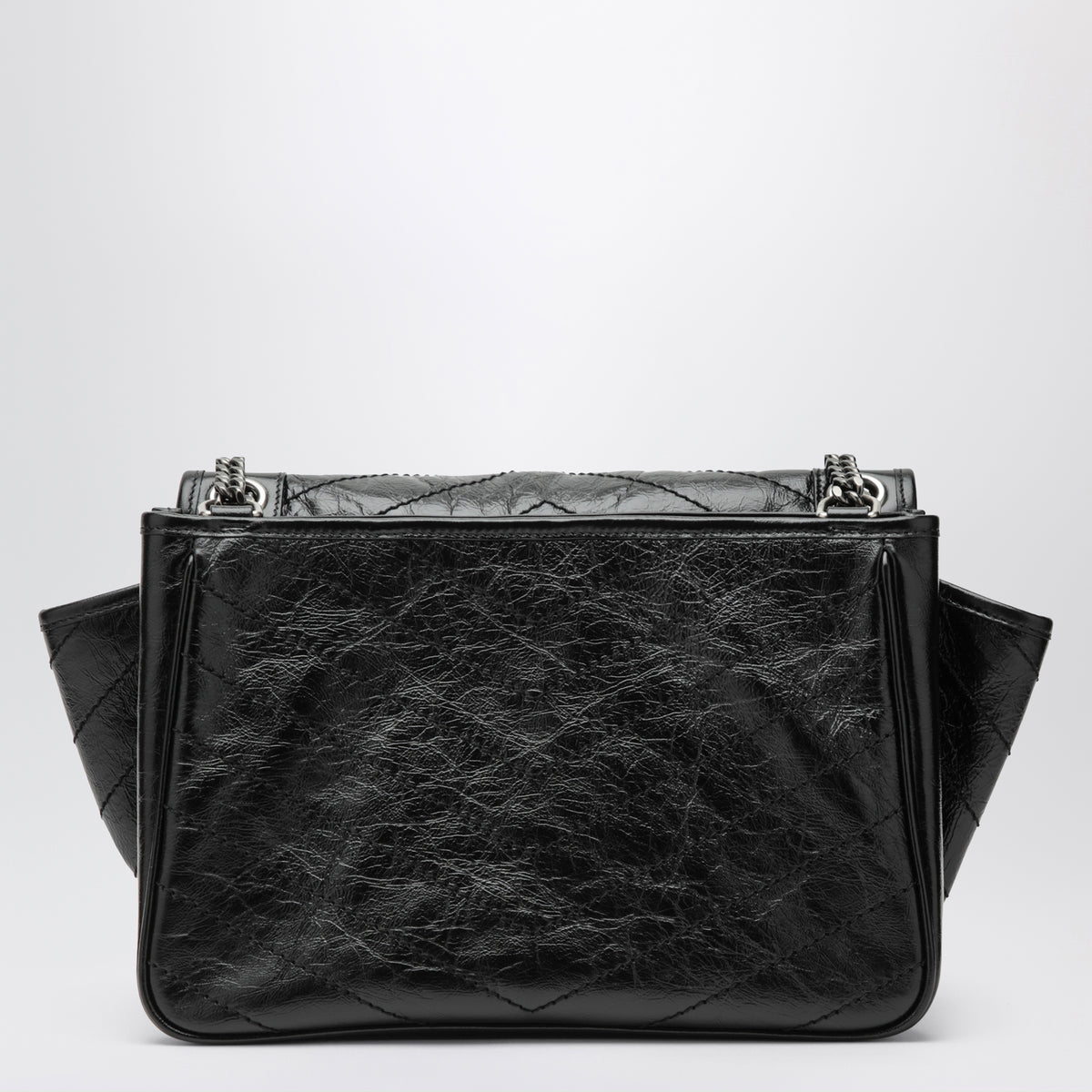 Niki Tripouch black leather shoulder bag