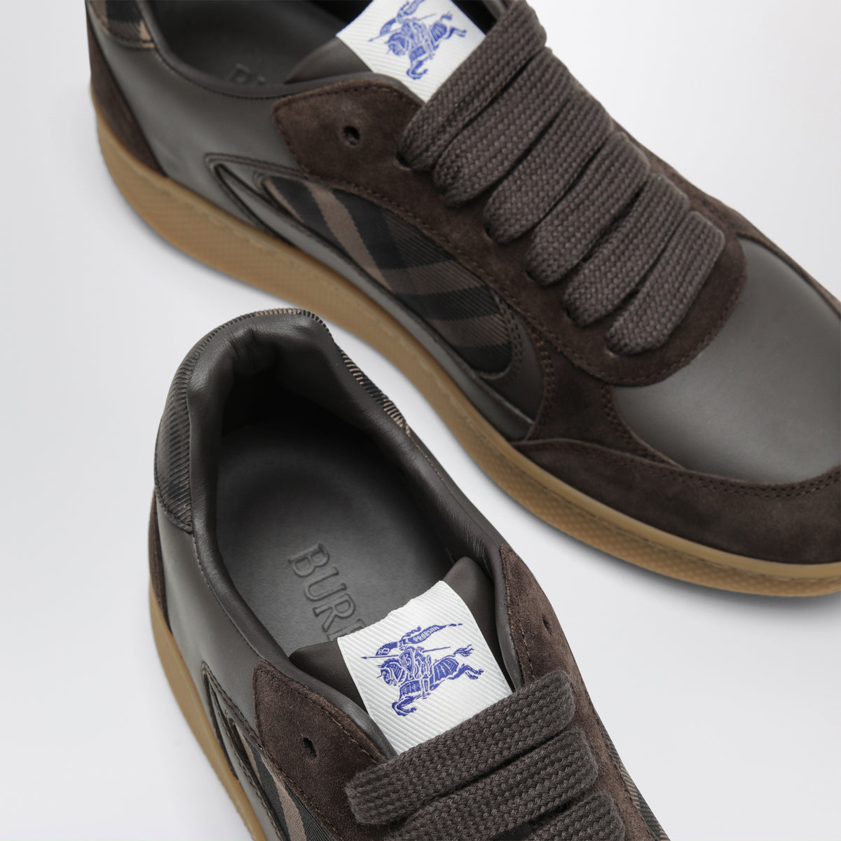 Sneaker Terrace marroni in pelle e suede