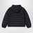 Piumino nero in nylon con dettagli motivo Check