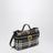 Sac Vanity Check marron en coton enduit