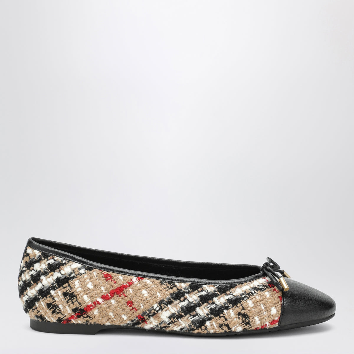 Ballerine Highgate beige in bouclé Check