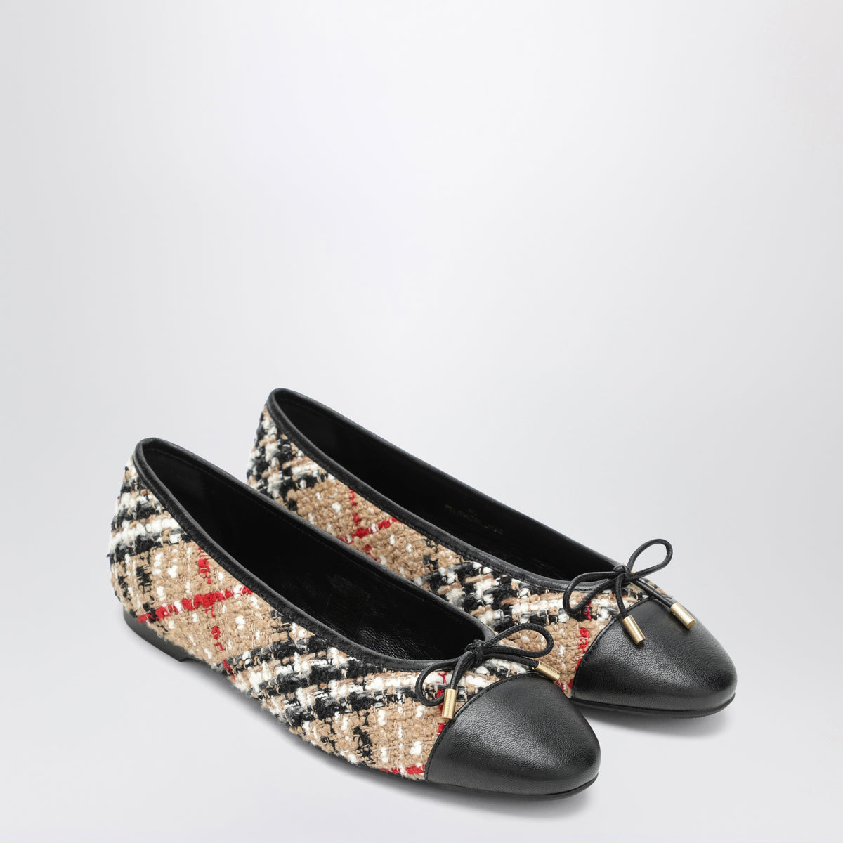 Ballerine Highgate beige in bouclé Check