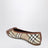 Ballerines Highgate beiges en toile Check et cuir