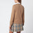 Maglione girocollo color caramello in cashmere