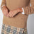 Maglione girocollo color caramello in cashmere