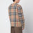 Sand beige cashmere check sweater