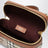 Beige Check Mates Mini-Vanity-Tasche