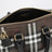 Borsa bowling mini Check marrone in cotone