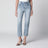 Jean slim taille haute en denim bleu