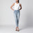 Jeans corti anni ’90 in denim blu